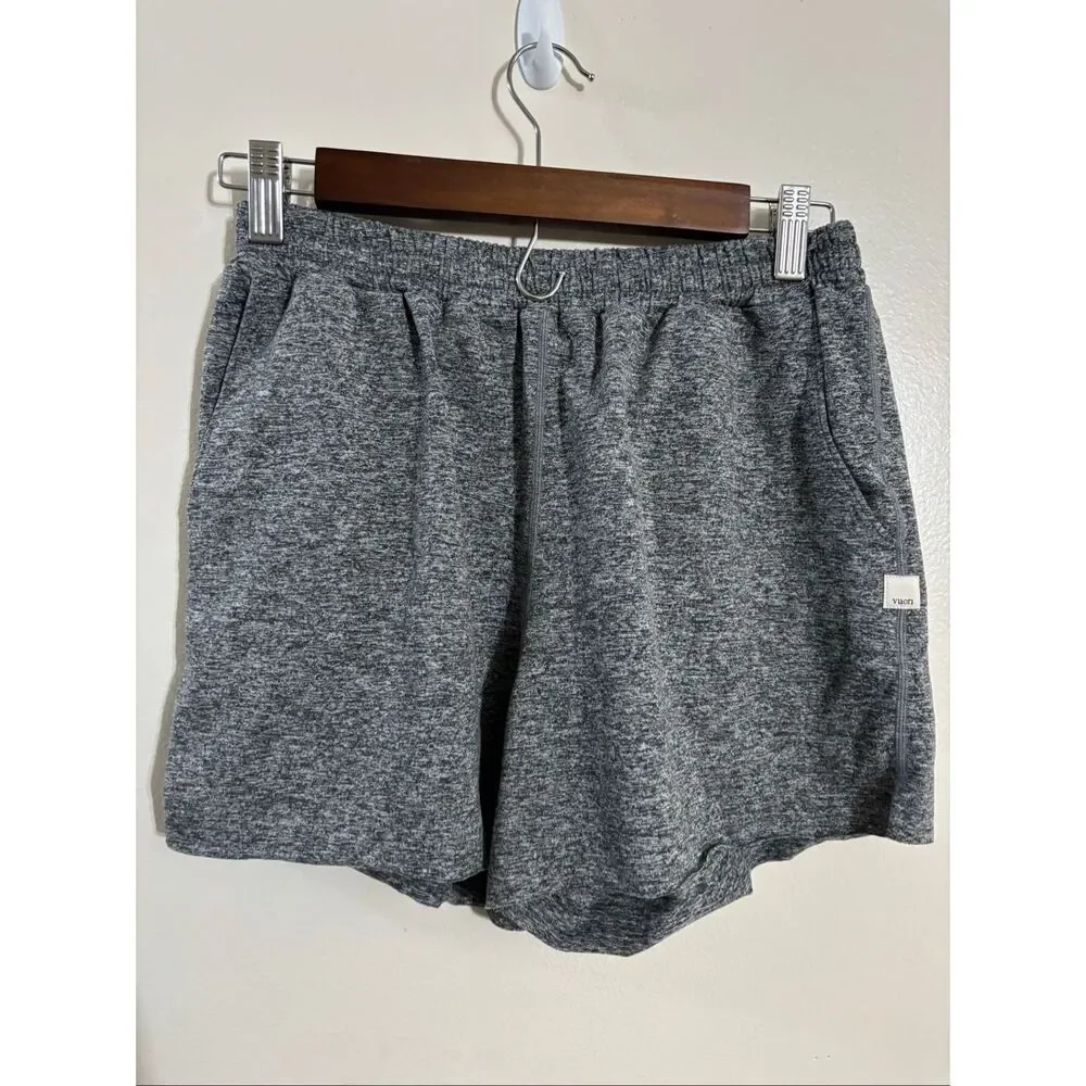 NWOT Vuori Boyfriend Heathered Gray Running Workout Shorts Women's XS